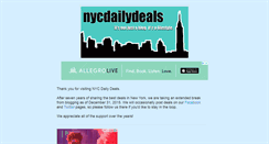 Desktop Screenshot of nycdailydeals.com